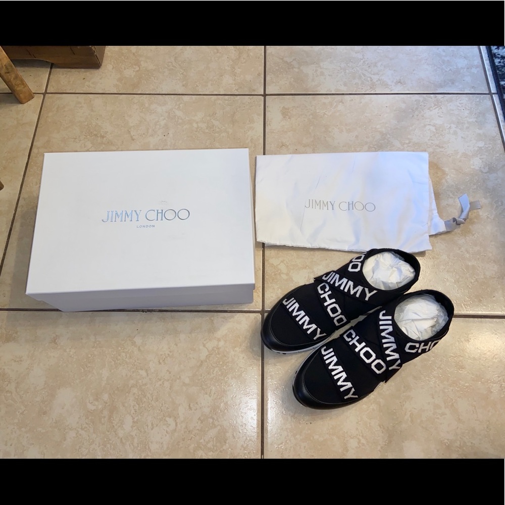 Jimmy Choo Toronto Logo Knit Sneakers